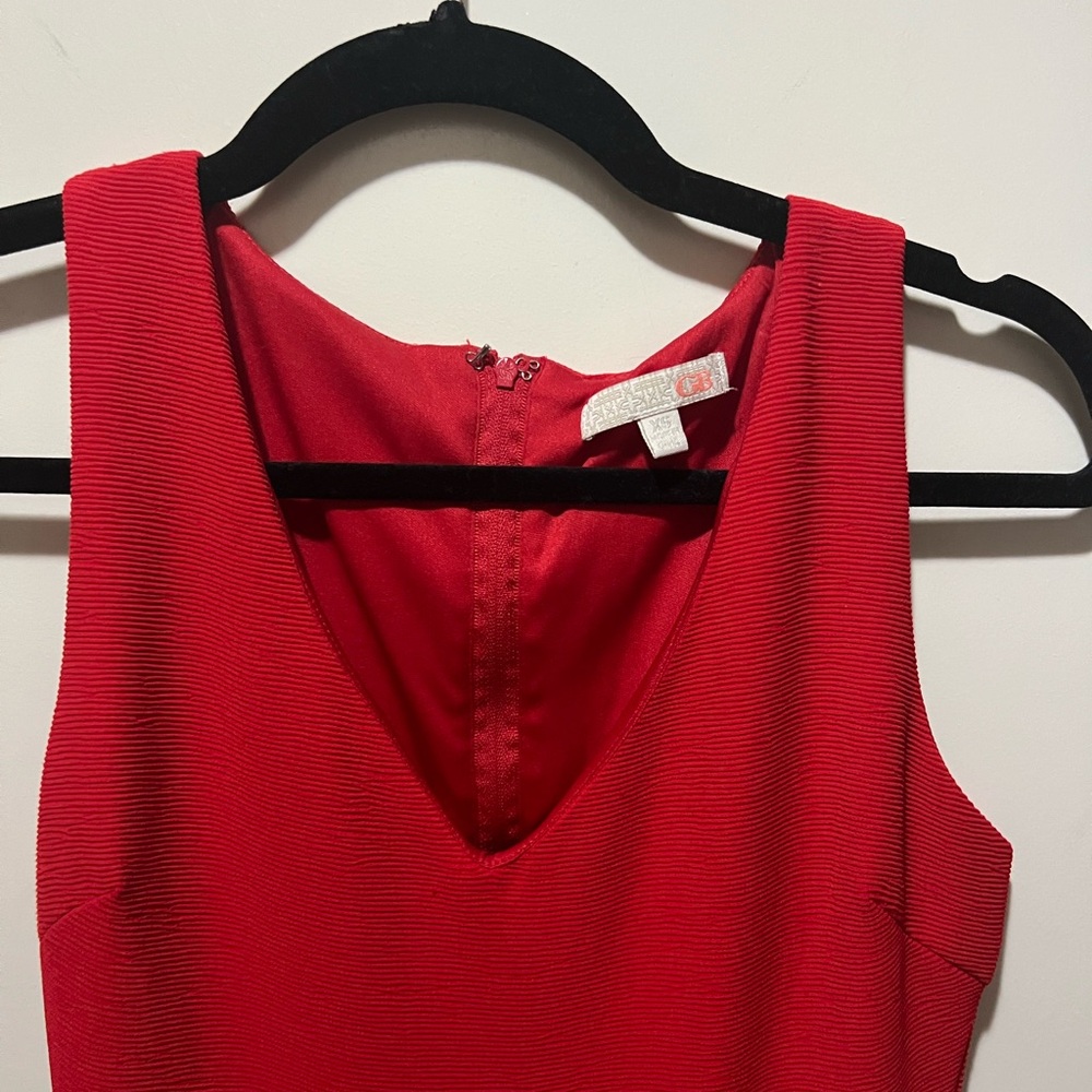 Gianni Bini Red Sleeveless Jumpsuit